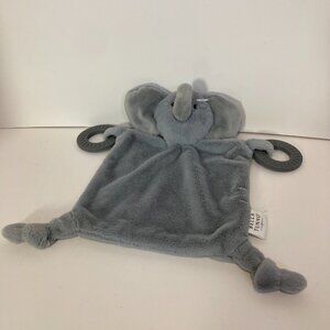 Bella Tunno Elephant Gray Lovey Security Blanket Baby Plush Toy Teether Rattle